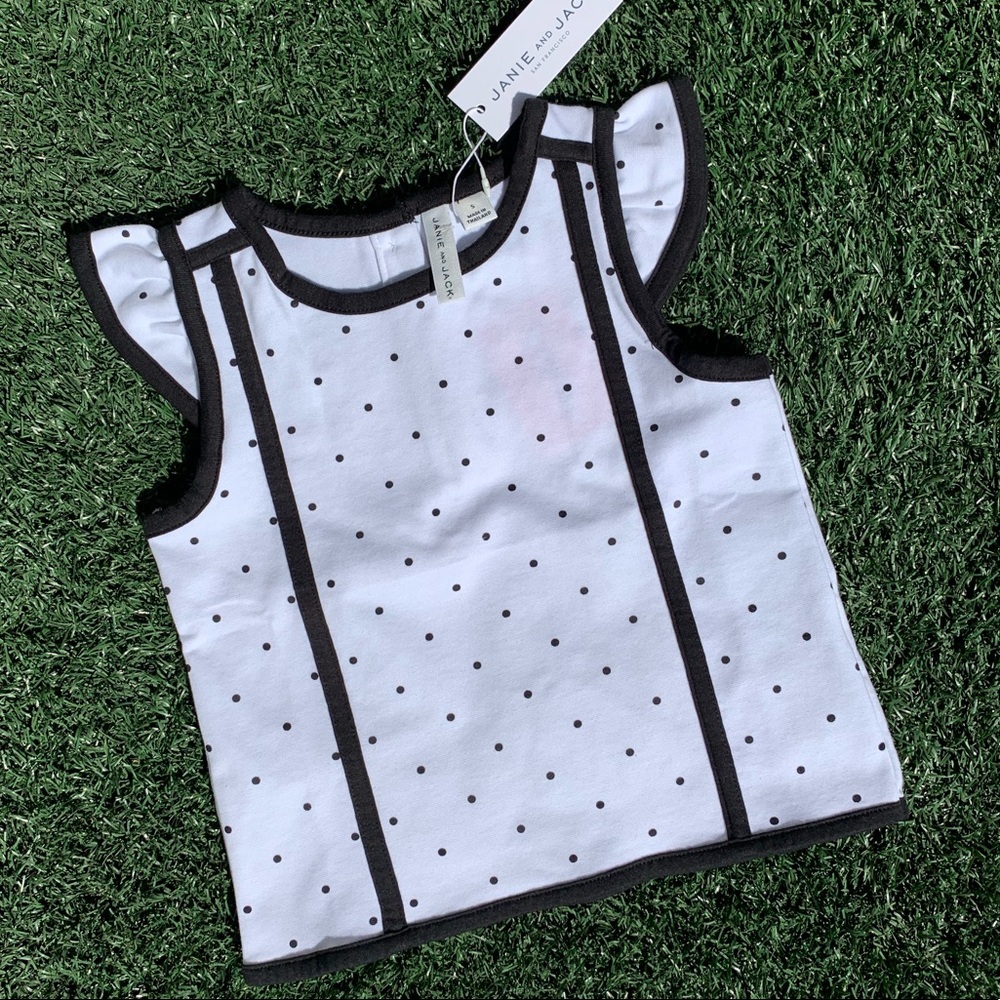 Janie And Jack ~ Polka Dot Ruffle  Top